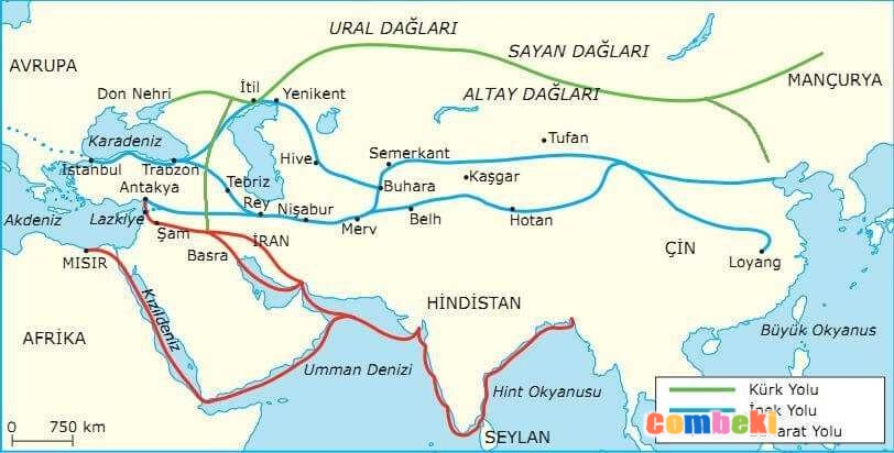 İpek Yolu Haritası