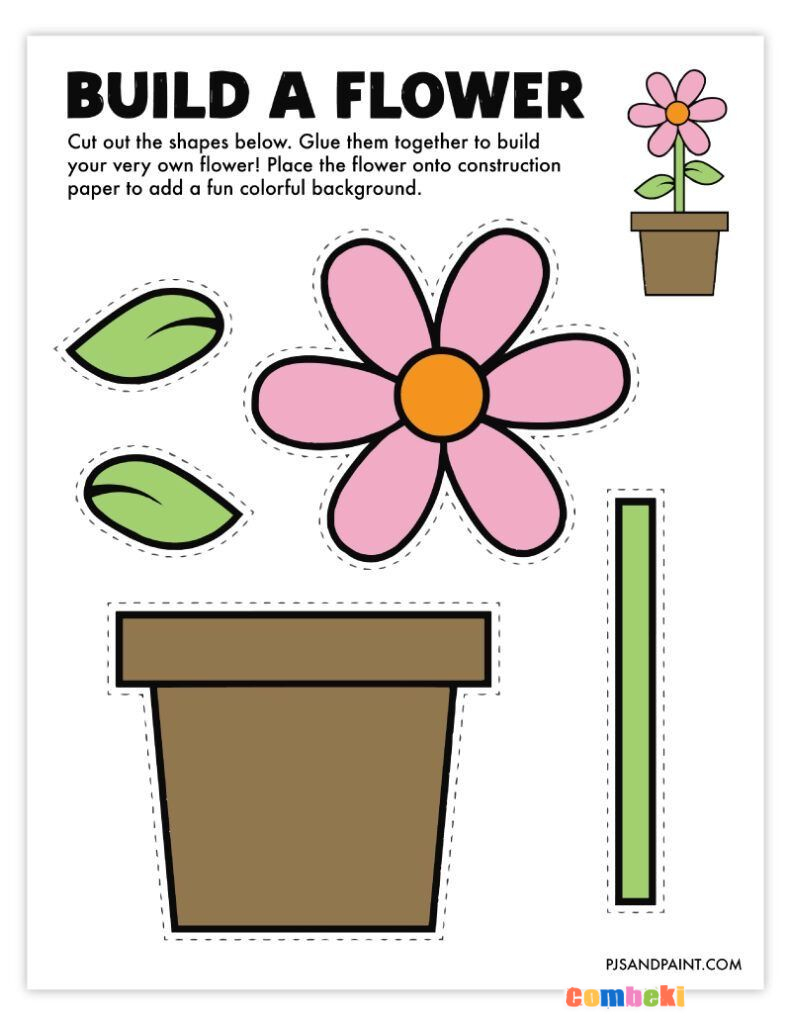 Saksı da Çiçek Yapımı 