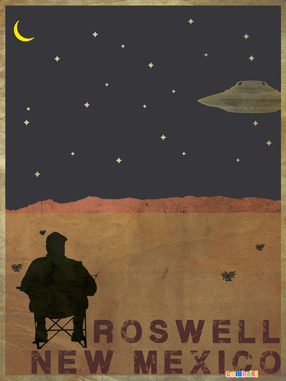 Popüler kültürde Roswell temalı poster | Roswell-themed poster in popular culture