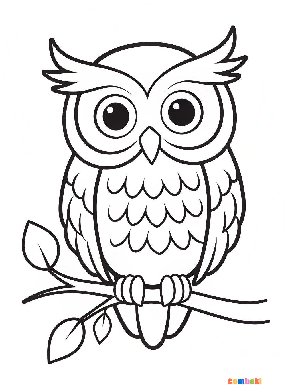 Sevimli Baykuş - Online Boyama - Okul Öncesi Eğitim