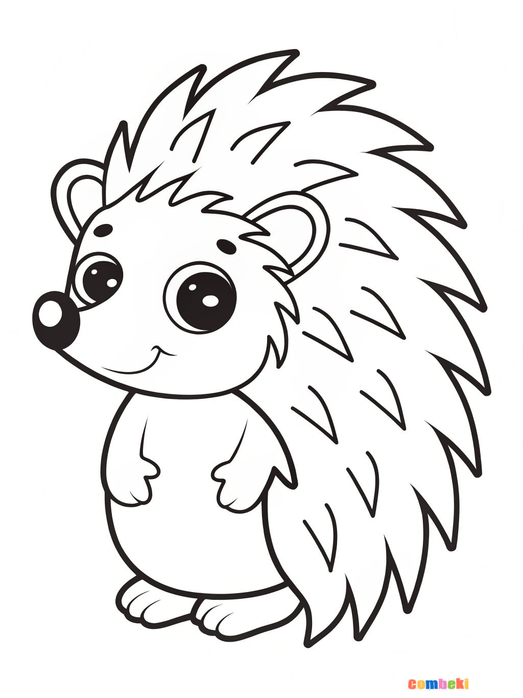 Sevimli Kirpi - Online Boyama - Okul Öncesi Eğitim