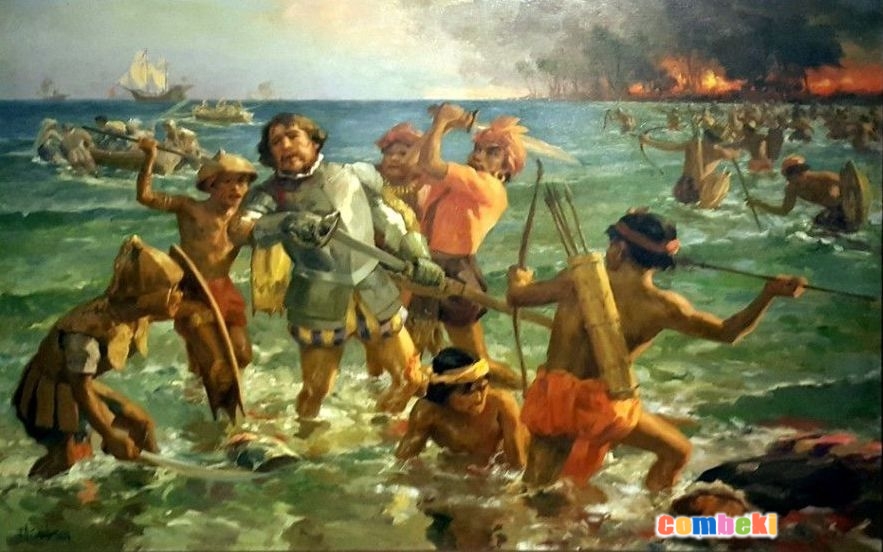 Filipinler'de Magellan'ın karaya çıkışını gösteren resim