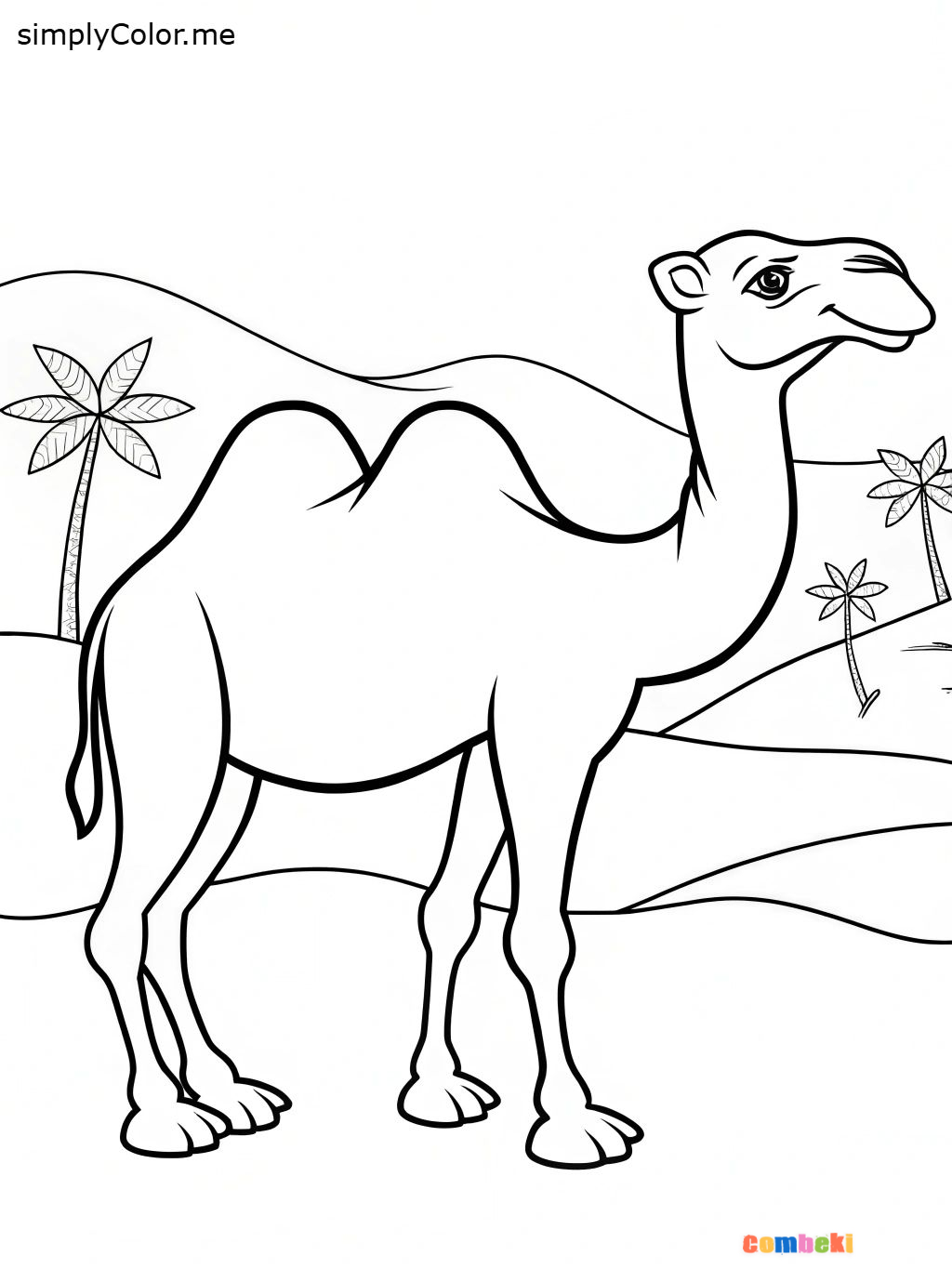 Sevimli Deve - Online Boyama