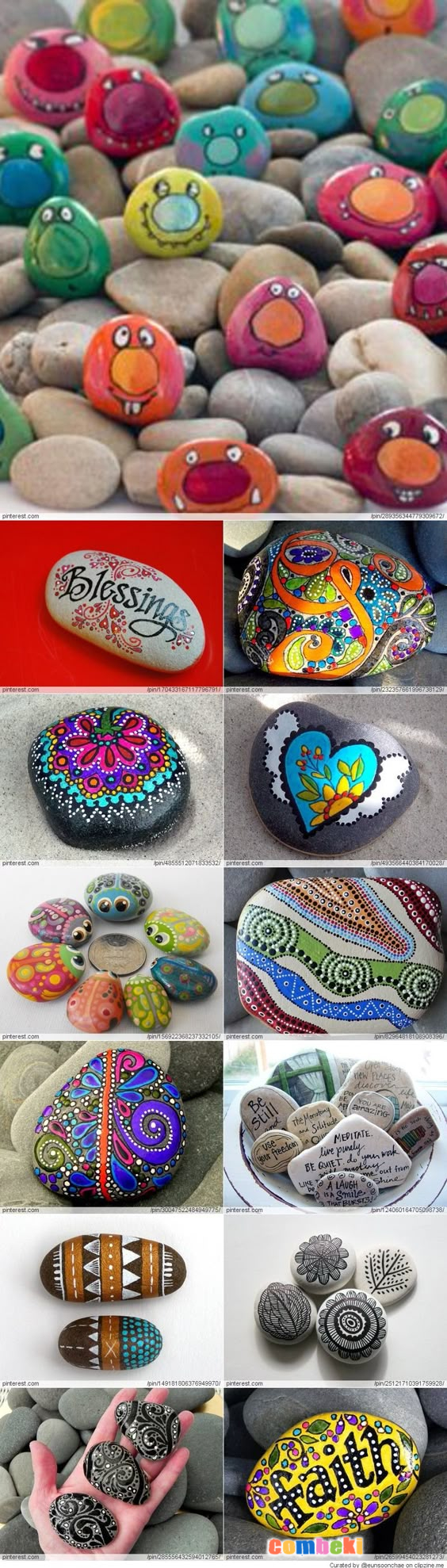 Taş Boyama Sanatı - Combeki Kadın