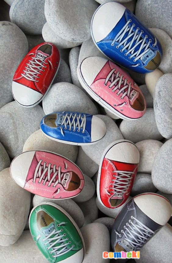 Taş Boyama Sanatı - Combeki Kadın