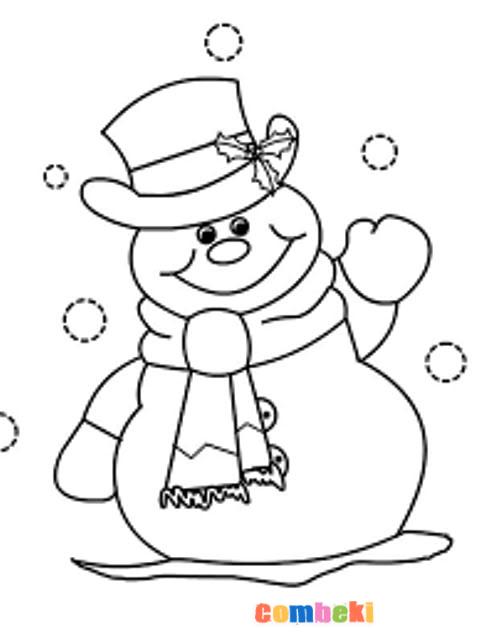 Yeni Yıl Boyama Sayfaları - Okul Öncesi 