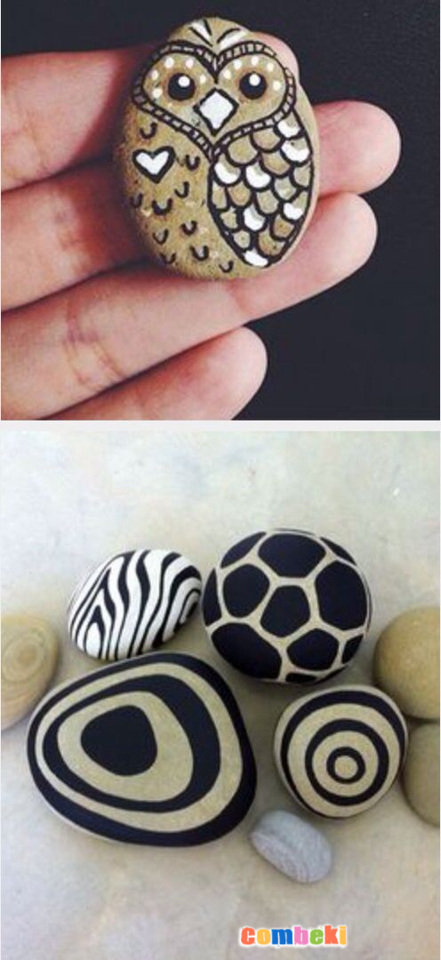 Taş Boyama Sanatı - Combeki Kadın