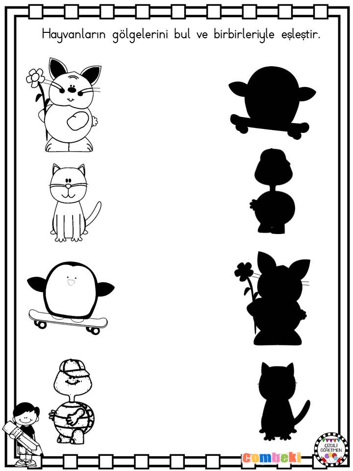 Hayvanların Gölgelerini Eşleştir