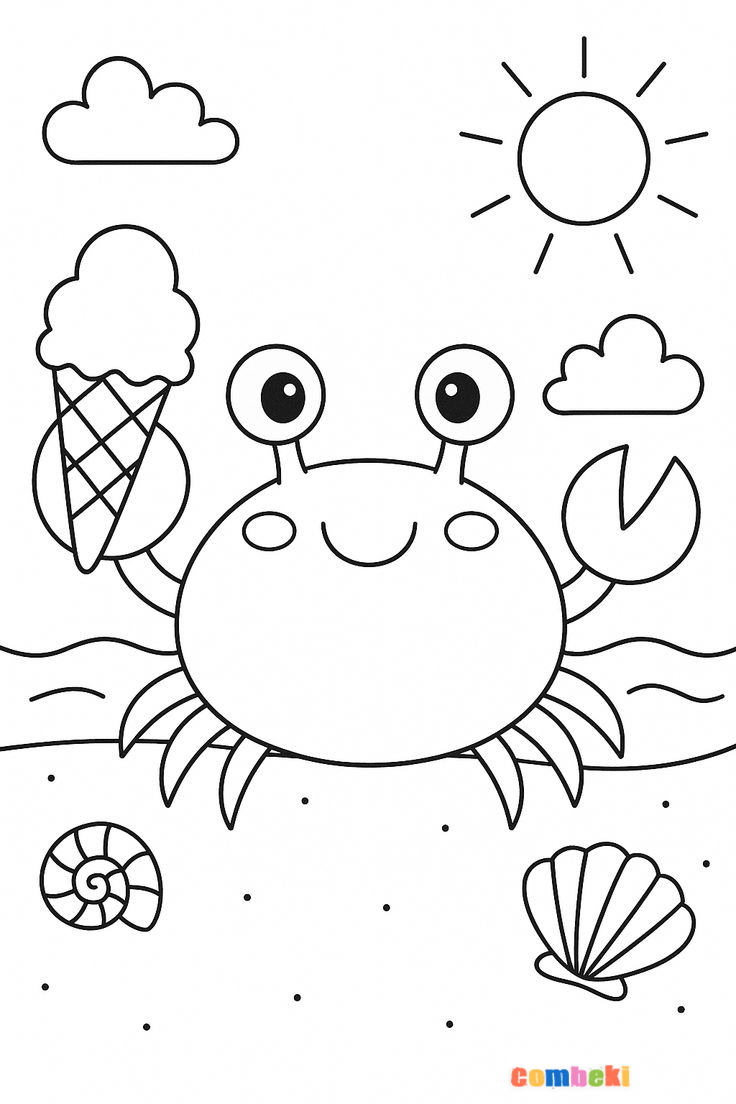 Yaz Mevsimi Boyama Sayfası 4