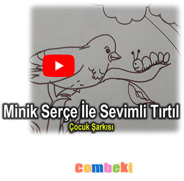 Minik Serçe İle Sevimli Tırtıl Minik Serçe İle Sevimli Tırtıl