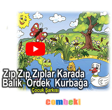 Zıp Zıp Zıplar Karada - Balık , Ördek , Kurbağa - Çocuk Şarkısı - Şarkı Sözleri - Dinle - İndir Zıp Zıp Zıplar Karada - Balık , Ördek , Kurbağa - Çocuk Şarkısı - Şarkı Sözleri - Dinle - İndir